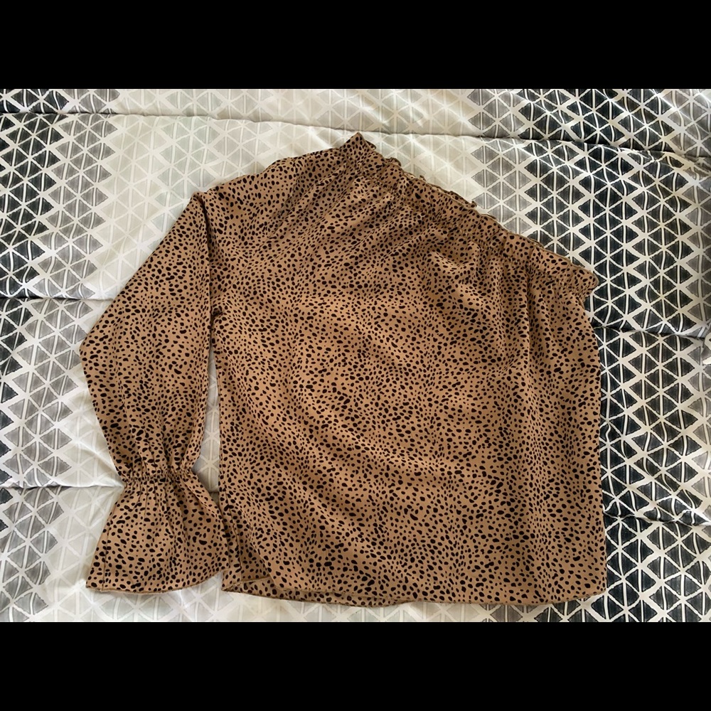 Printed One Sleeve Blouse